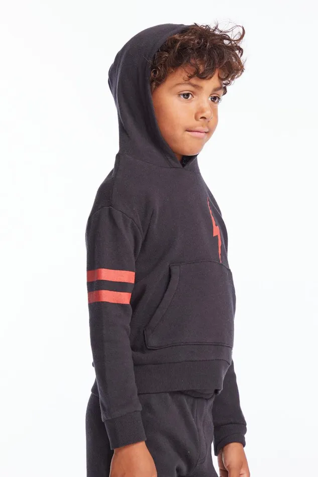 Kids Chaser Brand Boys Red Bolt Boys Pullover Hoodie