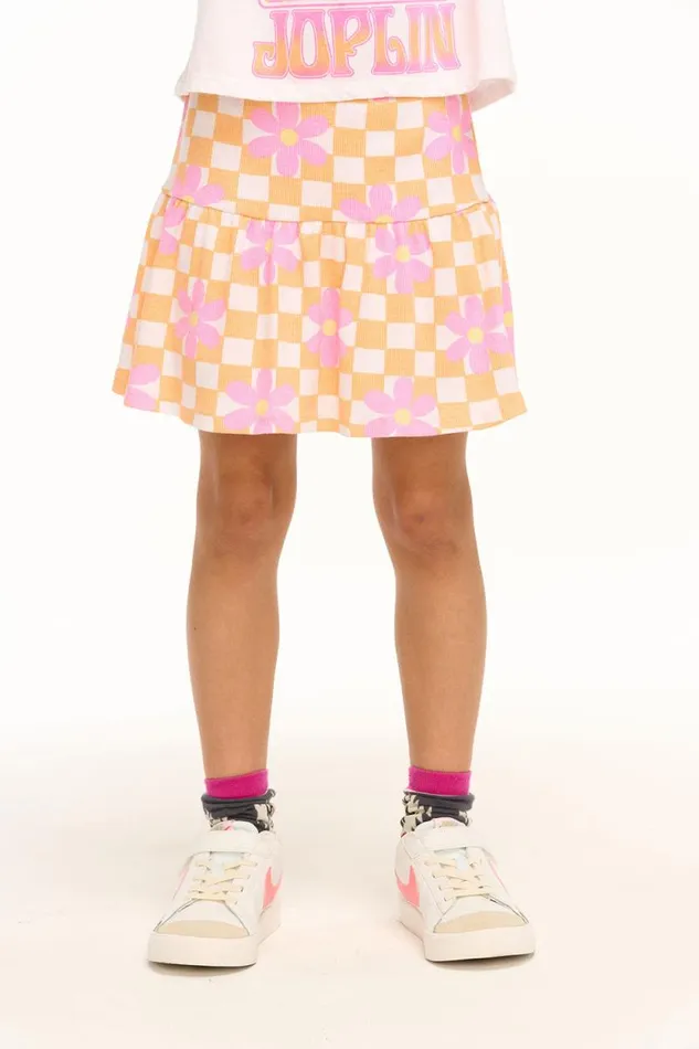 Kids Chaser Brand Girls Daisy Check Skirt