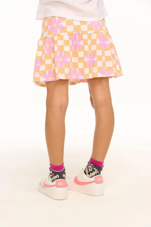 Kids Chaser Brand Girls Daisy Check Skirt