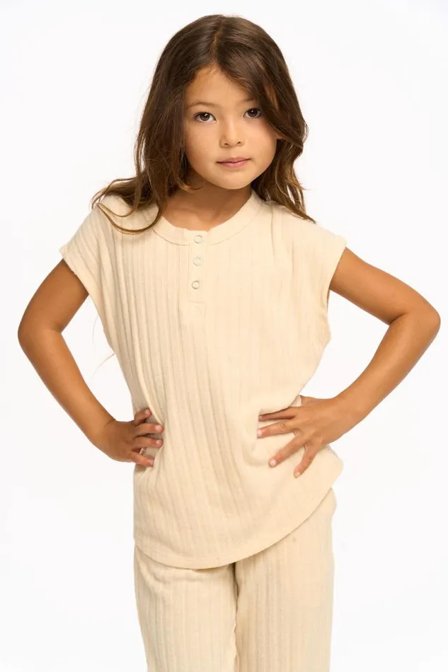 Kids Chaser Brand Girls Jessie Henley Tank 8211 Macaroon