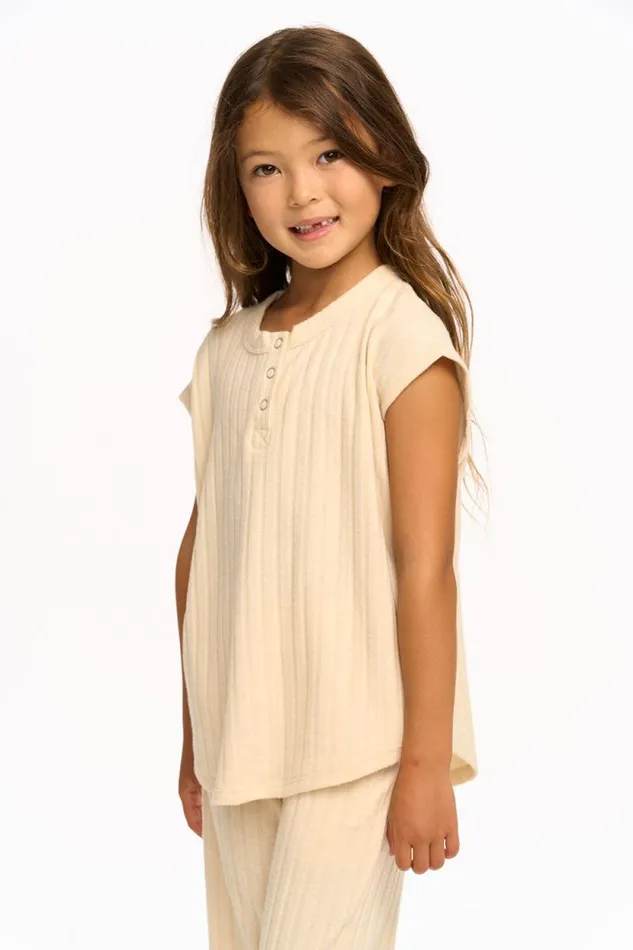 Kids Chaser Brand Girls Jessie Henley Tank 8211 Macaroon