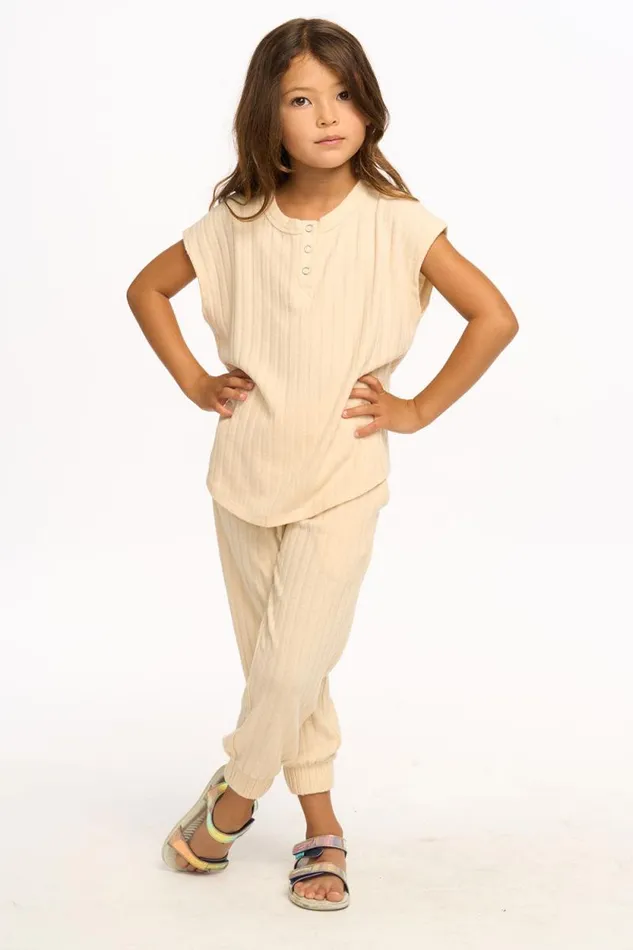 Kids Chaser Brand Girls Jessie Henley Tank 8211 Macaroon