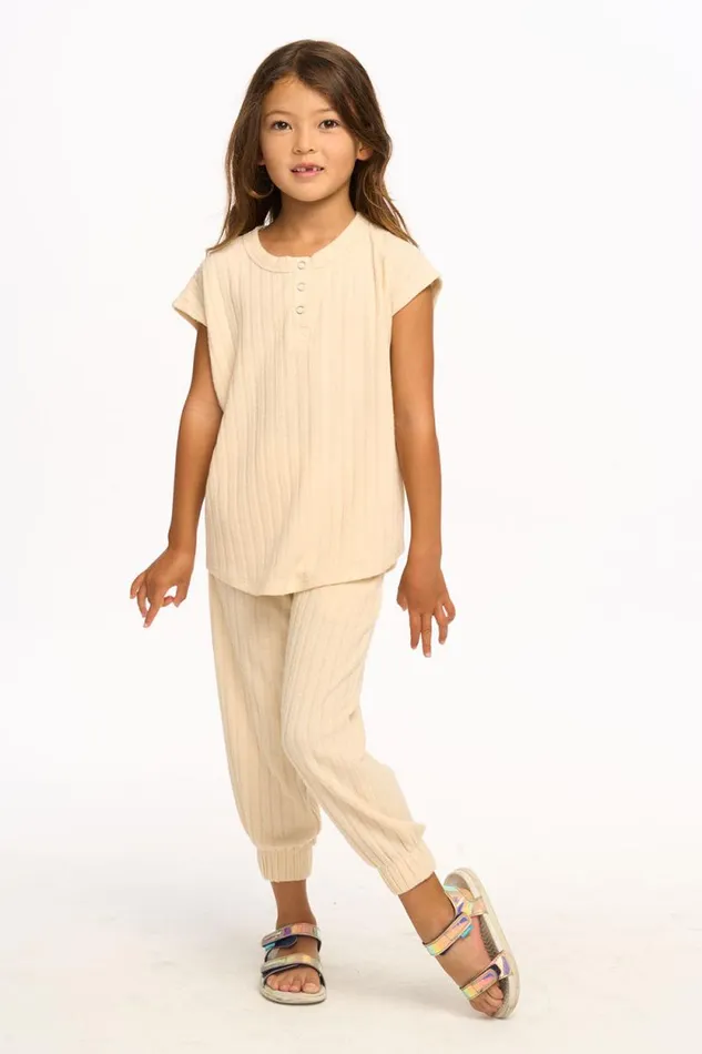 Kids Chaser Brand Girls Jessie Henley Tank 8211 Macaroon