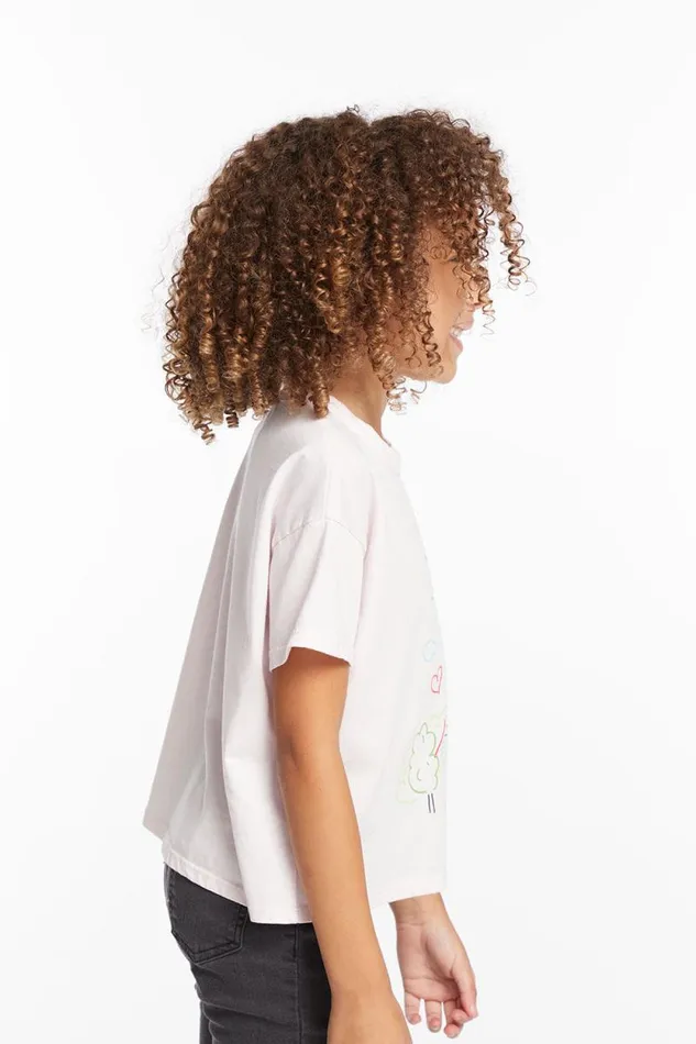 Kids Chaser Brand Girls Paris Sketch Girls Tee