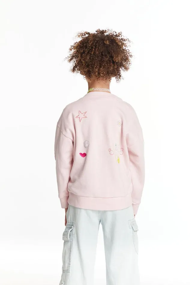 Kids Chaser Brand Girls Peace Love Smile Girls Cardigan