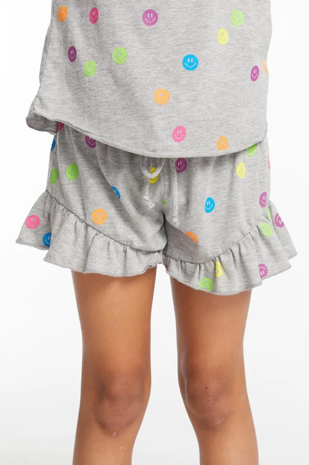 Kids Chaser Brand Girls Rainbow Smiles Girls Shorts