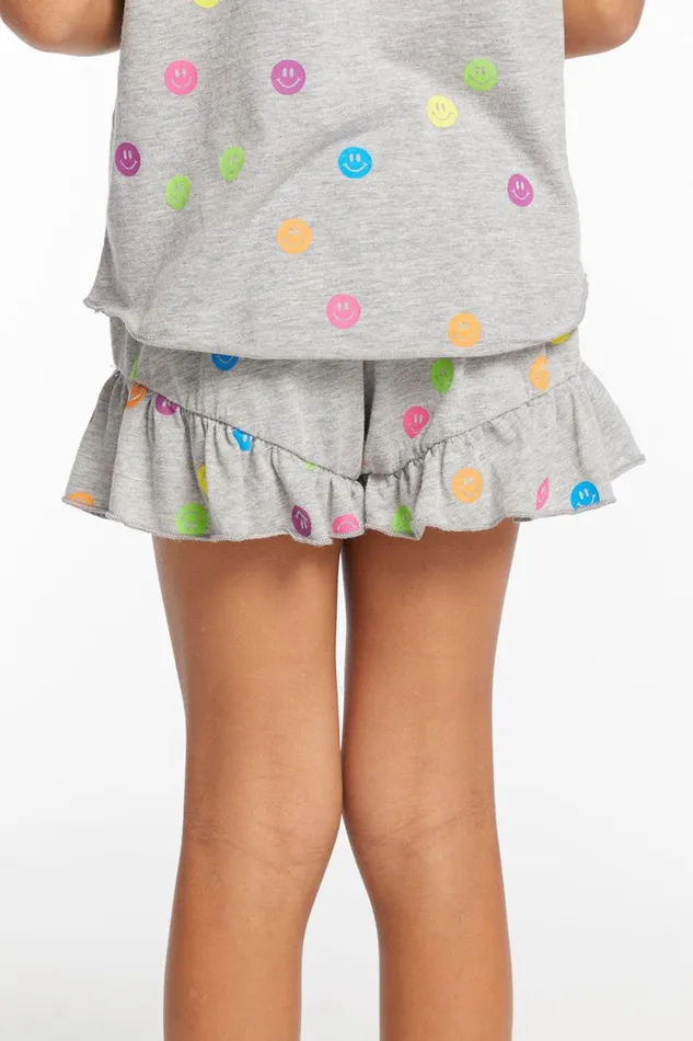 Kids Chaser Brand Girls Rainbow Smiles Girls Shorts