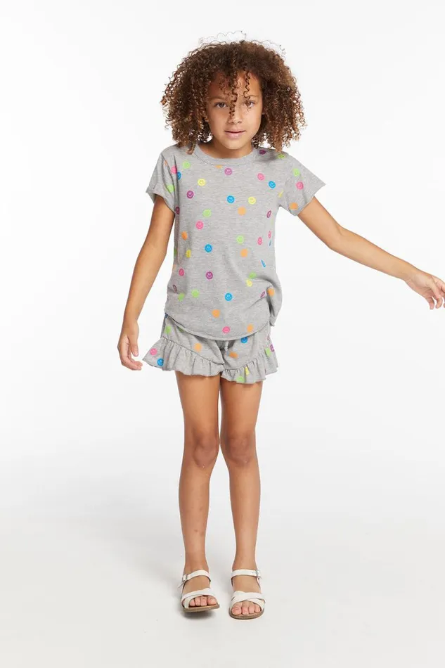 Kids Chaser Brand Girls Rainbow Smiles Girls Shorts