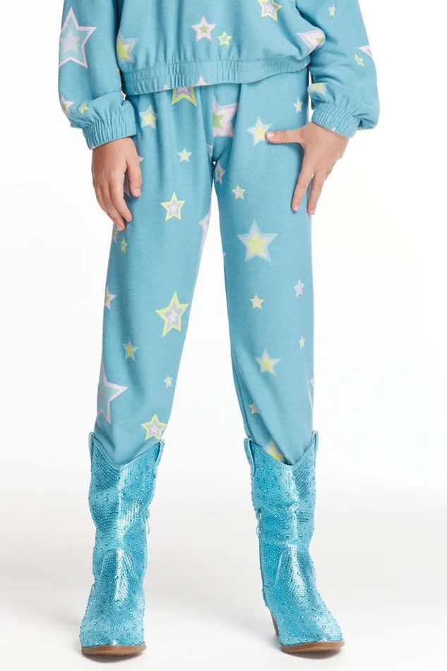 Kids Chaser Brand Girls Star Child Girls Cozy Knit Sweatpant
