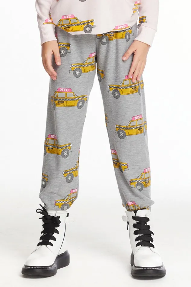 Kids Chaser Brand Girls Taxi Jam Girls Cozy Knit Sweatpant