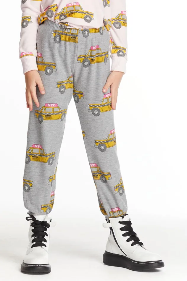 Kids Chaser Brand Girls Taxi Jam Girls Cozy Knit Sweatpant