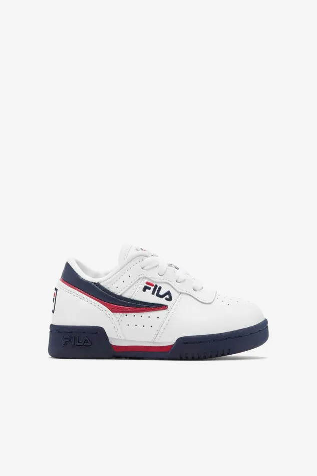 Kids Fila Babies and Toddlers 110 Toddler039s Original Fitness White Fila Navy Fila Red