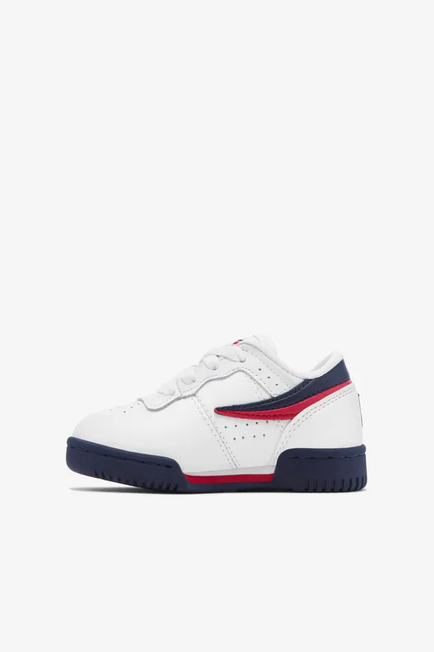 Kids Fila Babies and Toddlers 110 Toddler039s Original Fitness White Fila Navy Fila Red