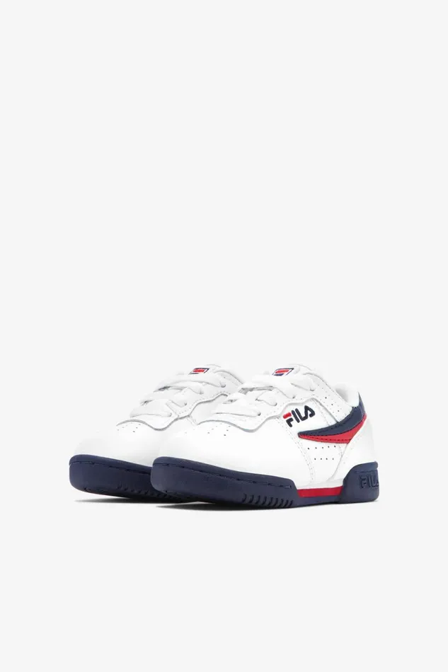Kids Fila Babies and Toddlers 110 Toddler039s Original Fitness White Fila Navy Fila Red