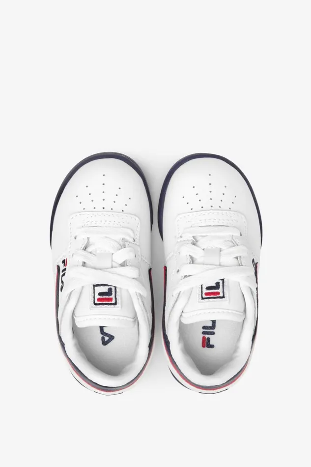 Kids Fila Babies and Toddlers 110 Toddler039s Original Fitness White Fila Navy Fila Red