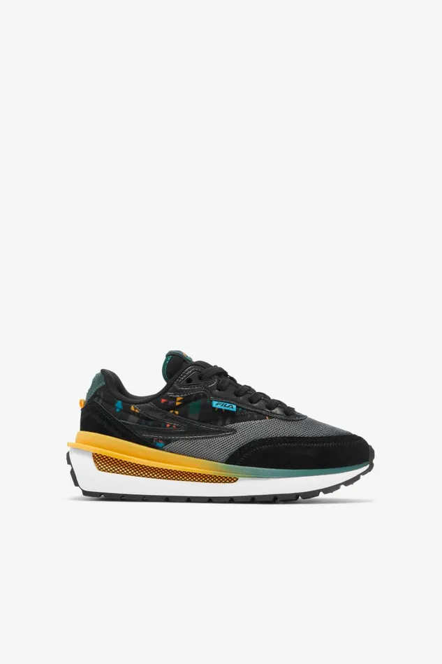 Kids Fila Big Kids 357 Big Renno Black June Bug Saffron