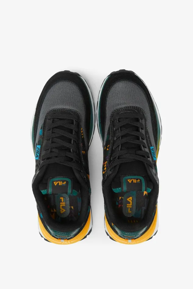Kids Fila Big Kids 357 Big Renno Black June Bug Saffron Kids Fila Big Kids 357 Big Renno Black June Bug Saffron