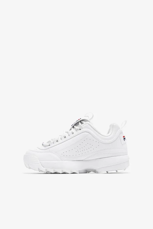Kids Fila Little Kids 1053 Disruptor 2 White Peacoat Red Kids Fila Little Kids 1053 Disruptor 2 White Peacoat Red