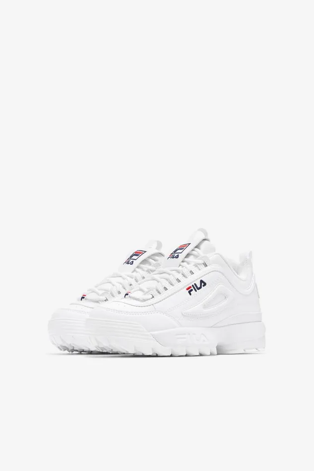Kids Fila Little Kids 1053 Disruptor 2 White Peacoat Red Kids Fila Little Kids 1053 Disruptor 2 White Peacoat Red