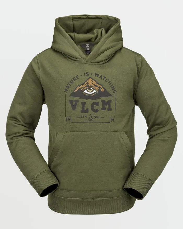 Kids Hydro Fleece Hoodie 8211 Ivy Kids Volcom Layering