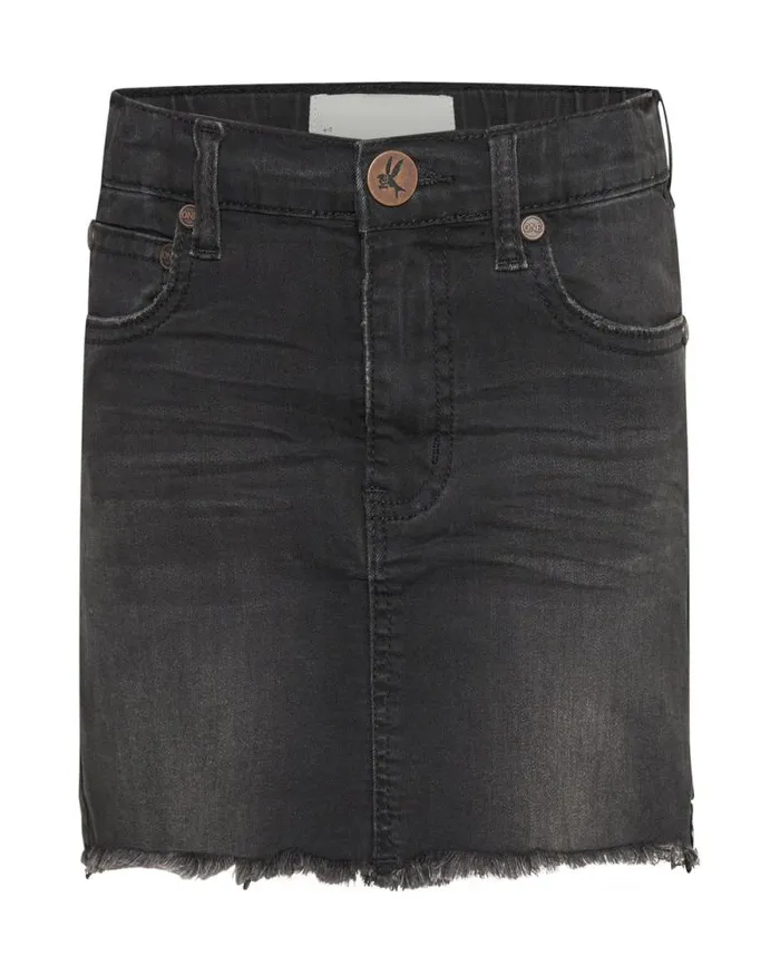 Kids KIDS BLACK PUNK 2020 MINI HIGH WAIST DENIM SKIRT One Teaspoon Kids Kids KIDS BLACK PUNK 2020 MINI HIGH WAIST DENIM SKIRT One Teaspoon Kids