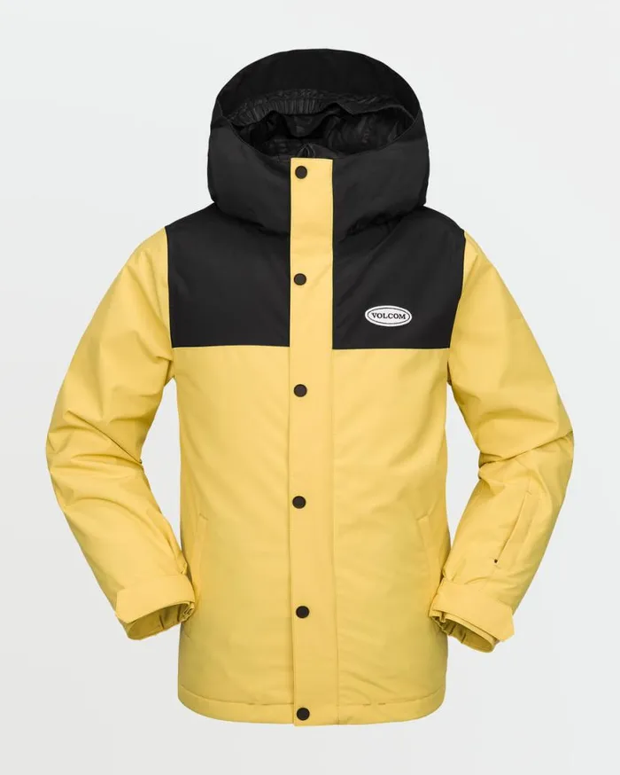 Kids Stone91 Insulated Jacket 8211 Dark Yellow Kids Volcom Jackets
