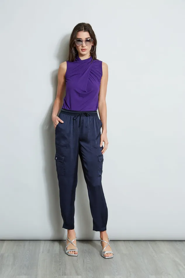 Knits and Sweaters Women Elie Tahari Sleeveless Twist Knit BLACKBERRY