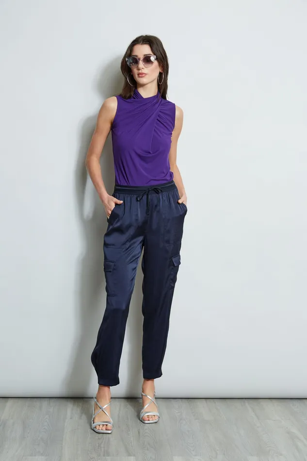 Knits and Sweaters Women Elie Tahari Sleeveless Twist Knit BLACKBERRY