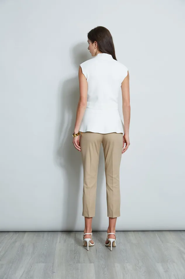 Knits and Sweaters Women Elie Tahari Wrap Peplum Sweater Sky White
