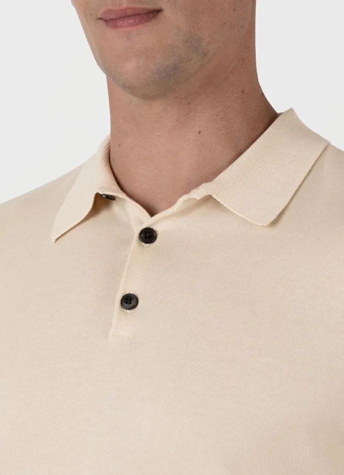 Knitwear Sea Island Cotton Polo Shirt Undyed 8211 ussunspel Men Knitwear Sea Island Cotton Polo Shirt Undyed 8211 ussunspel Men