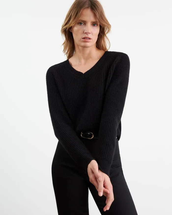 KORINA CASHMERE SWEATER Espresso Women Nili Lotan Knits and Sweaters