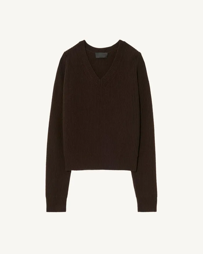 KORINA CASHMERE SWEATER Espresso Women Nili Lotan Knits and Sweaters