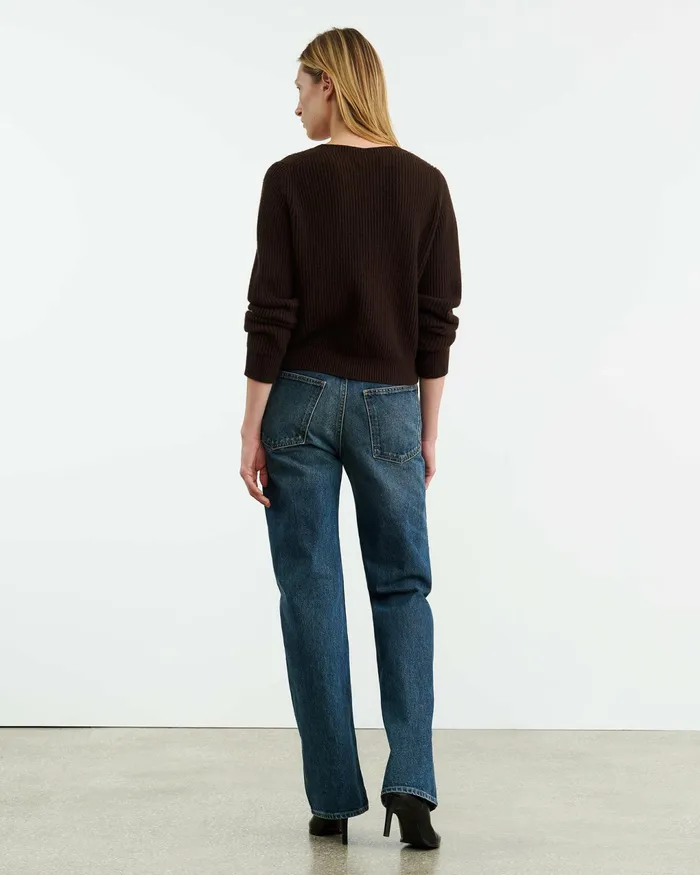 KORINA CASHMERE SWEATER Espresso Women Nili Lotan Knits and Sweaters