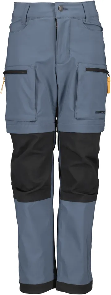 Kotten Kids039 ZippOff Pants True Blue Kids Didriksons Waterproof Trousers