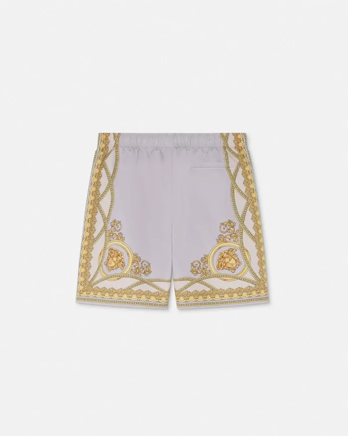La Coupe Des Dieux Boardshorts Grayprint Men Versace Swimwear