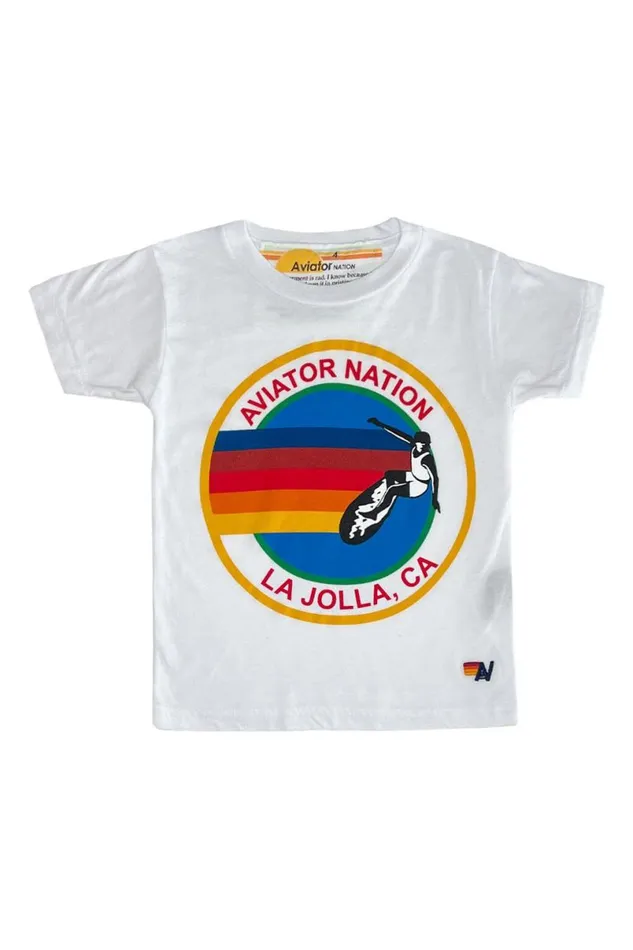 La Jolla Tee 8211 White Kids Aviator Nation Tees