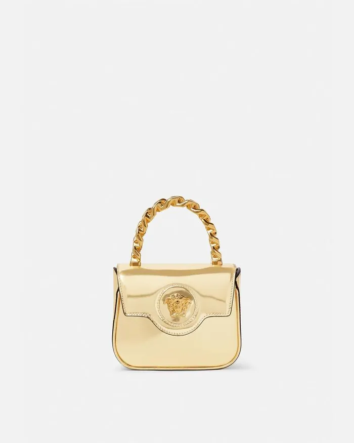 La Medusa Mini Bag Gold Women Versace Top Handle