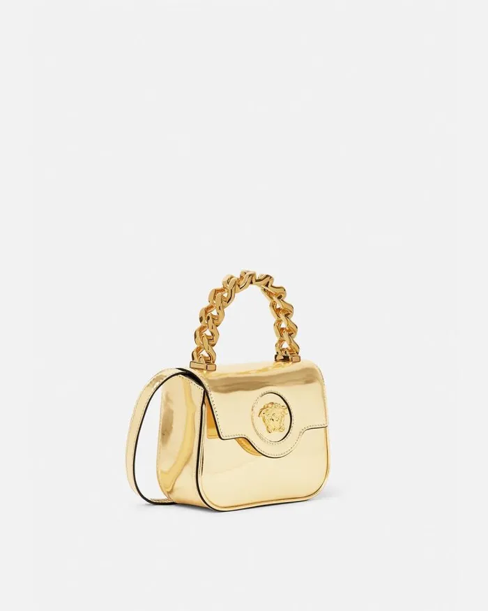 La Medusa Mini Bag Gold Women Versace Top Handle