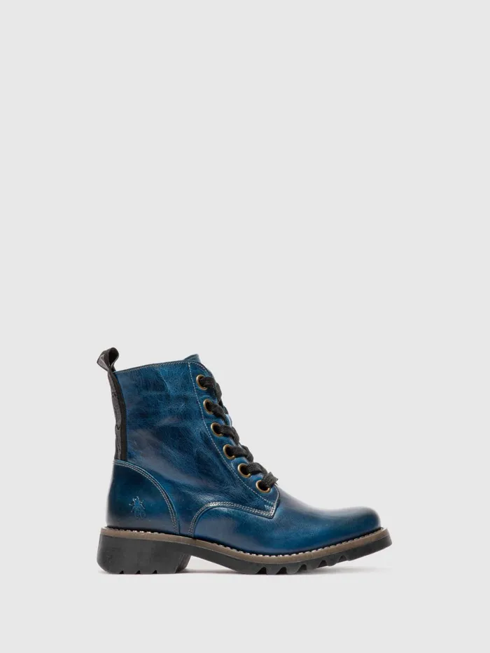 Laceup Ankle Boots RAGI539FLY RUG ROYAL BLUE Women Fly London Ankle Boots