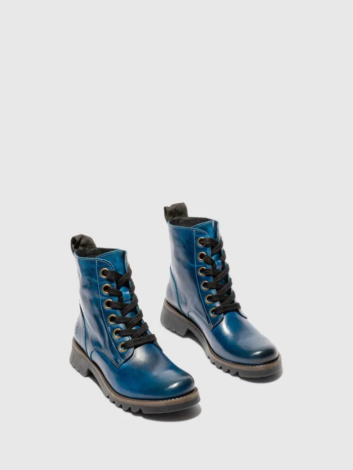 Laceup Ankle Boots RAGI539FLY RUG ROYAL BLUE Women Fly London Ankle Boots