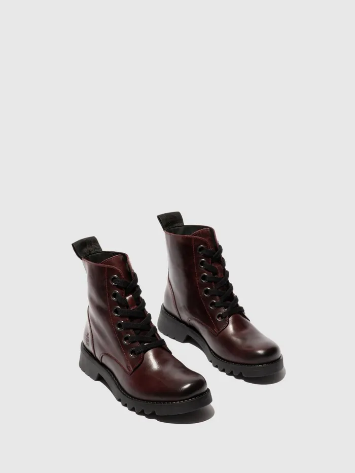 Laceup Ankle Boots RAGI539FLY WINE Women Fly London Ankle Boots