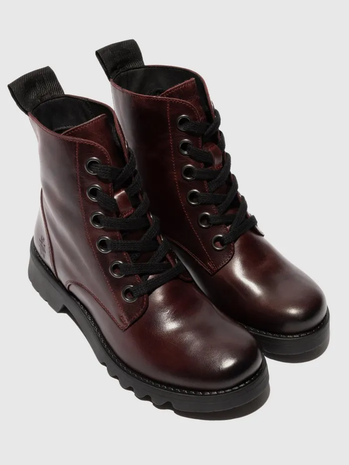 Laceup Ankle Boots RAGI539FLY WINE Women Fly London Ankle Boots
