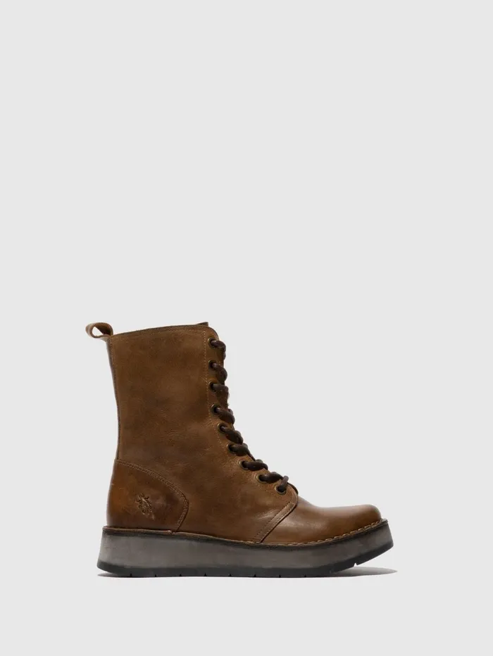 Laceup Ankle Boots RAMI043FLY RUG CAMEL Women Fly London Ankle Boots