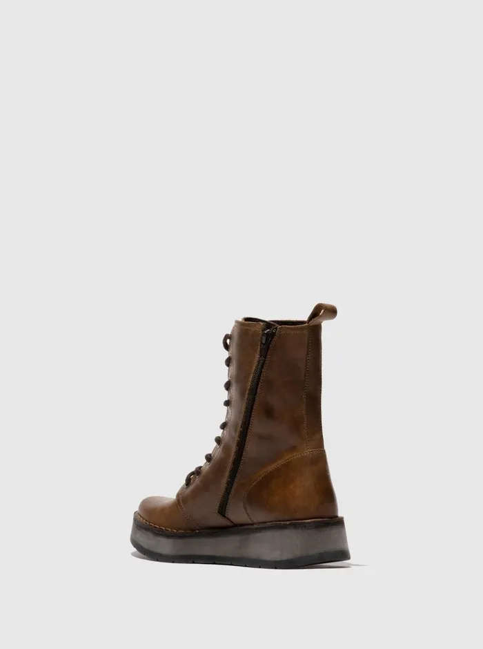 Laceup Ankle Boots RAMI043FLY RUG CAMEL Women Fly London Ankle Boots