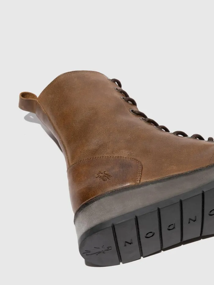 Laceup Ankle Boots RAMI043FLY RUG CAMEL Women Fly London Ankle Boots