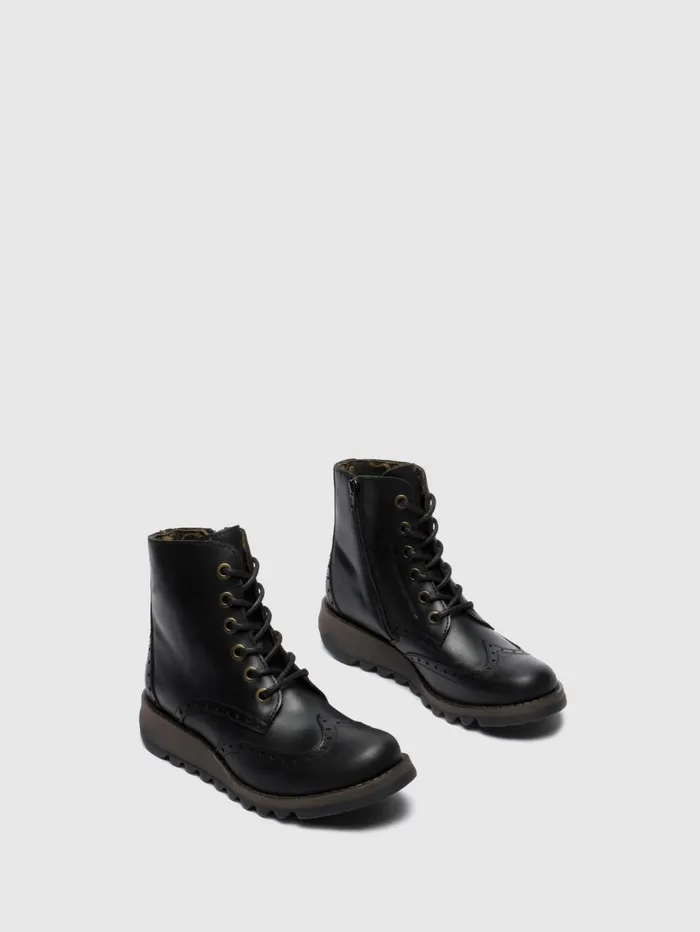Laceup Ankle Boots SARL069FLY BLACK Women Fly London Ankle Boots