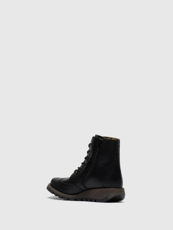 Laceup Ankle Boots SARL069FLY BLACK Women Fly London Ankle Boots