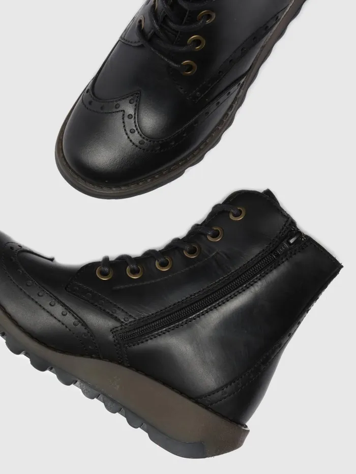 Laceup Ankle Boots SARL069FLY BLACK Women Fly London Ankle Boots