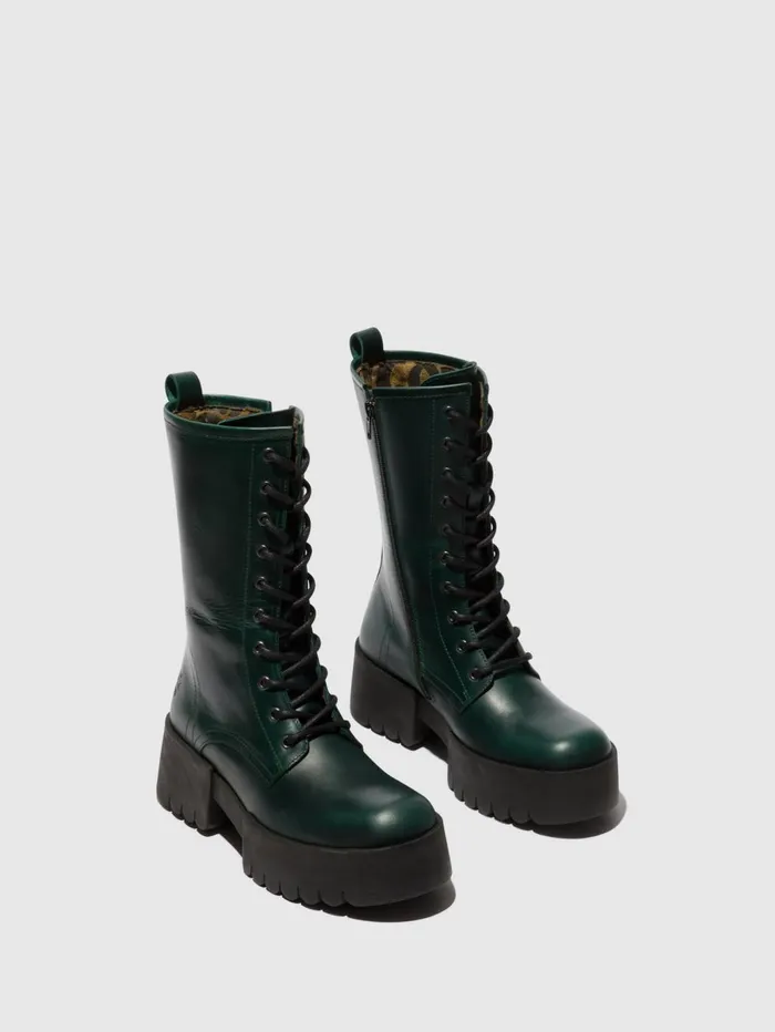 Laceup Boots ELNA008FLY PETROL Women Fly London Boots