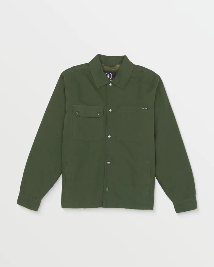 Larkin Lined Jacket 8211 Squadron Green Mens Volcom Jackets